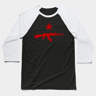 Red Star AK47 - Leftist, Socialist, Socialism Baseball T-Shirt